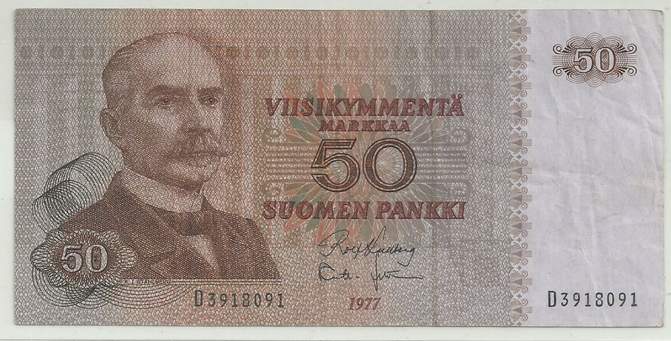 Suomi Seteli 50 markkaa 1977