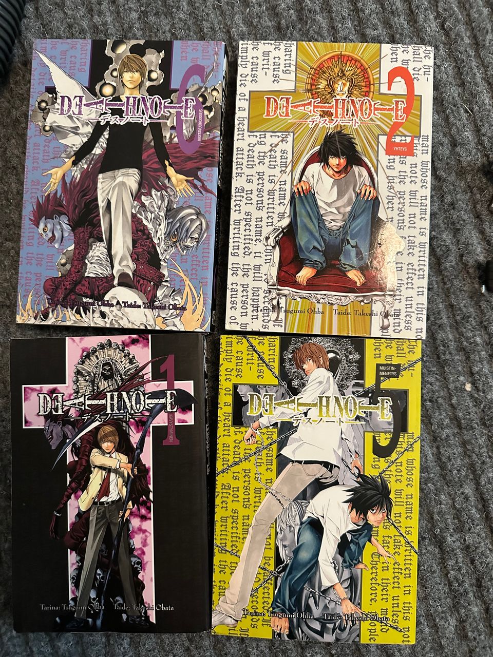Death Note mangaa 4kpl settinä