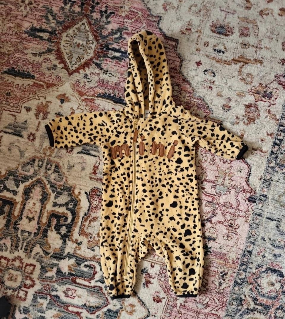Mini rodini leopardi fleecehaalari, koko 56/62
