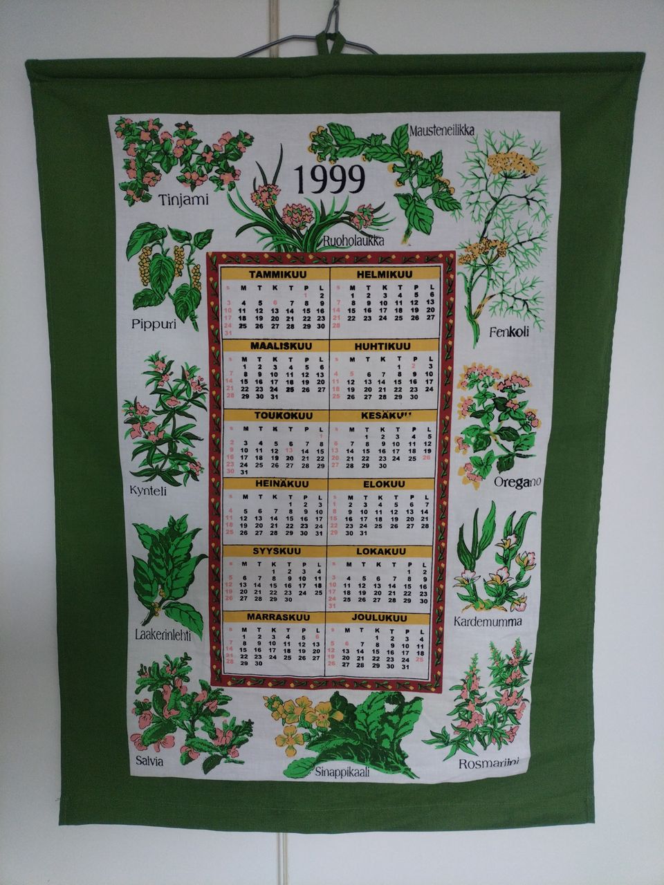 Kalenteripyyhe 1999