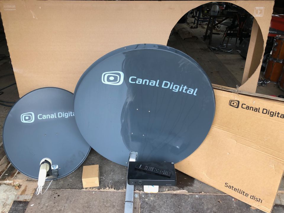 Canal Digital digiboksi ja lautasantennit