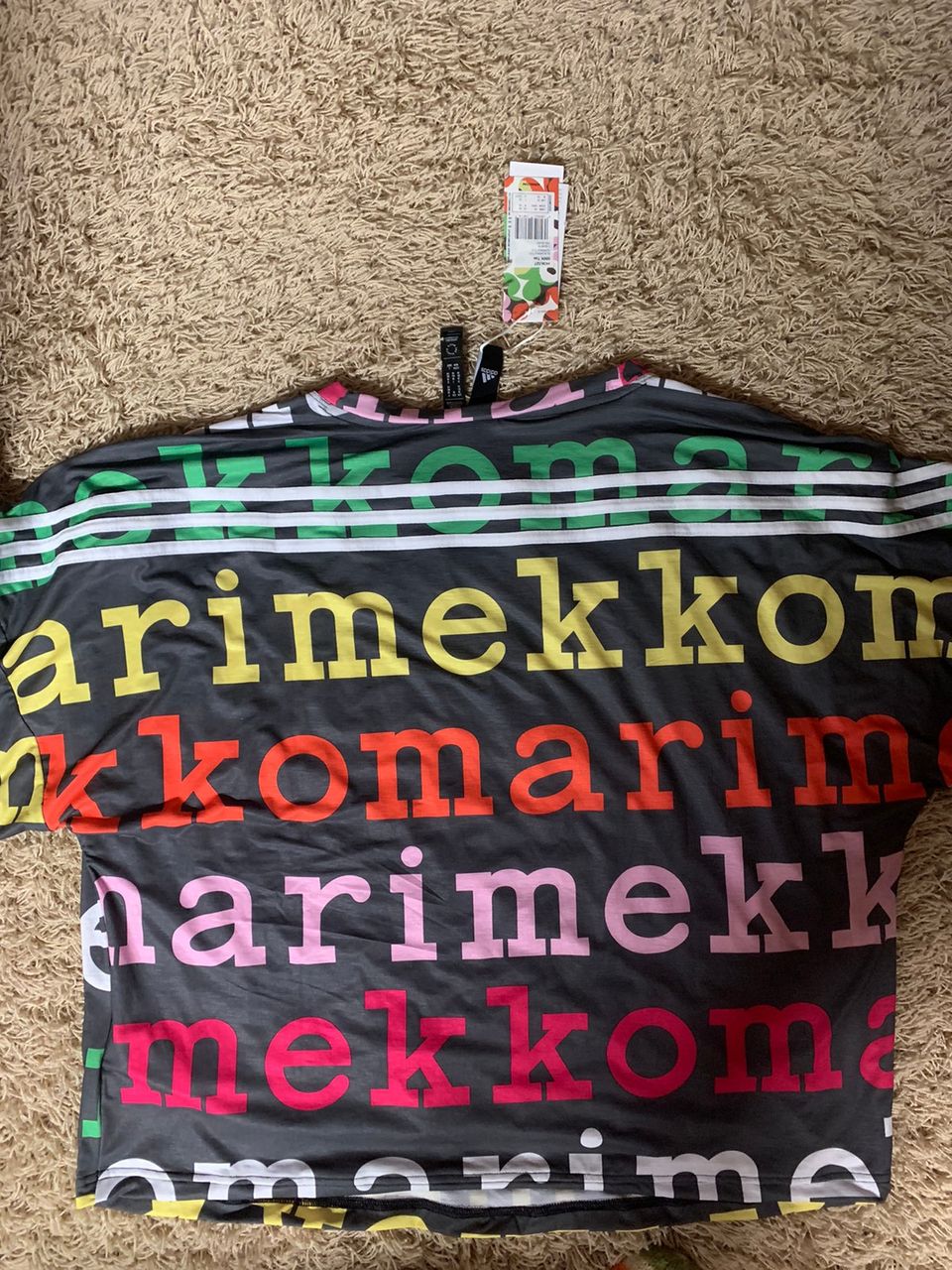 Marimekko/ Adidas t-paita M uusi
