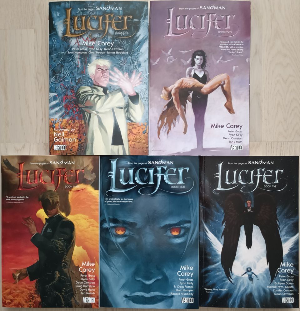 Sarjakuva-albumi US 024 – Lucifer Volumes 1-5 – DC