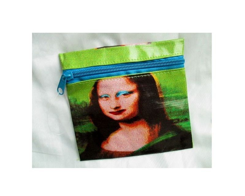 Uusi design lompakko Mona Lisa Pop Art (vihreä)