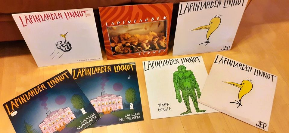 LP-levyjä Lapinlahden Linnut