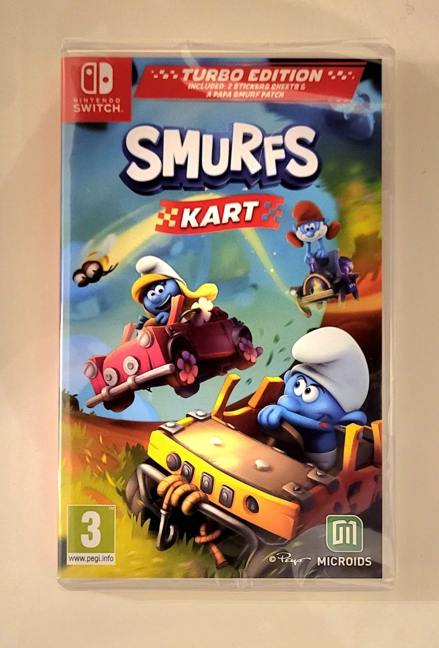SWITCH:Smurfs Kart Turbo edition,UUSI,(hinta neuvoteltavissa)