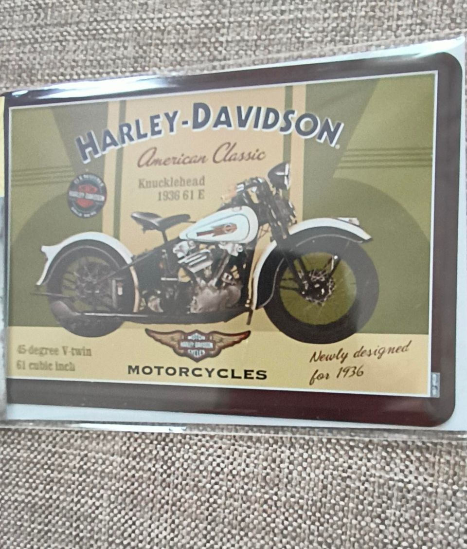 Metallinen Harley- Davidson kyltti