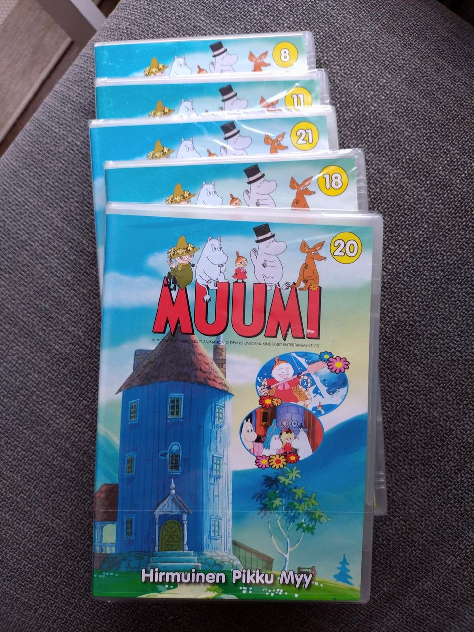 Muumi DVD 5 kpl