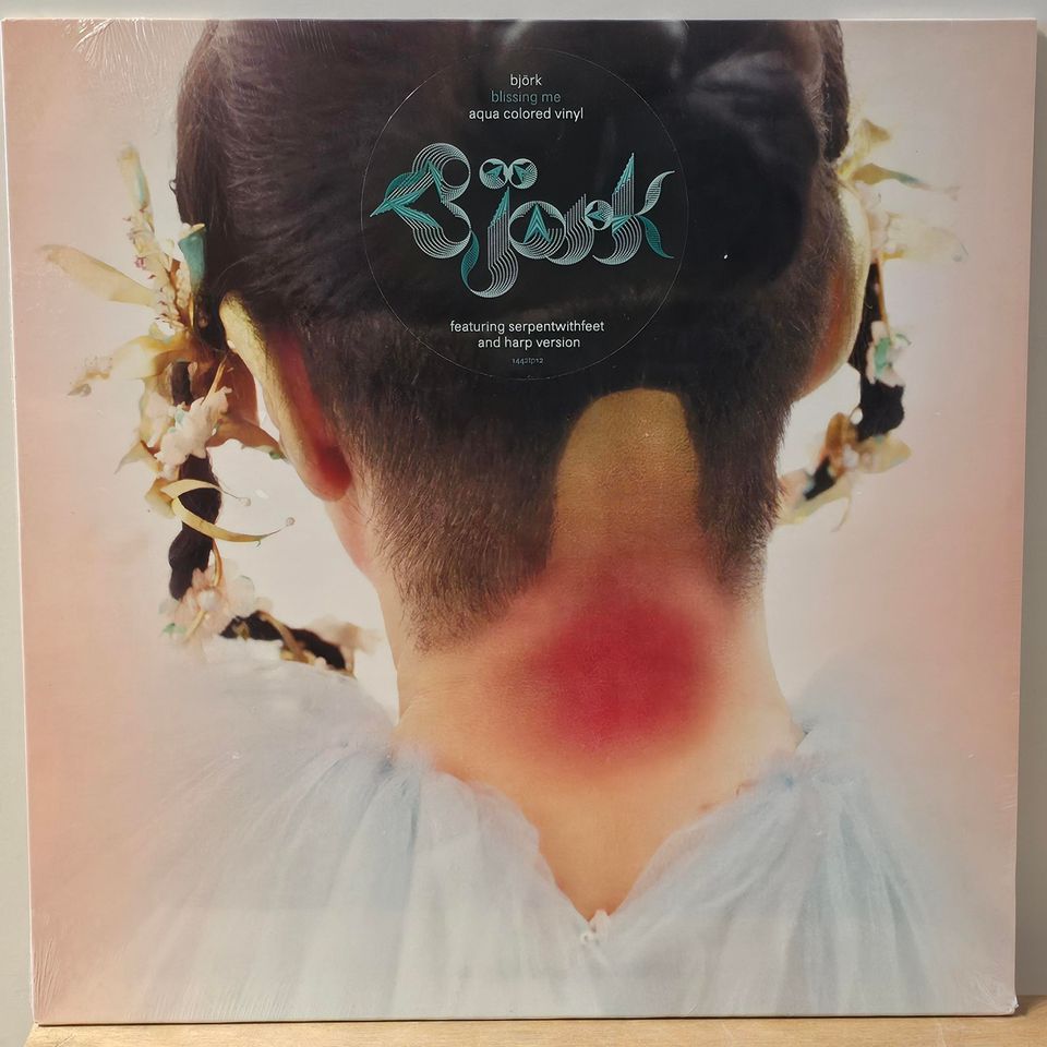 Björk - Blissing Me LP (12", Single, ltd, Aqua, uusi)