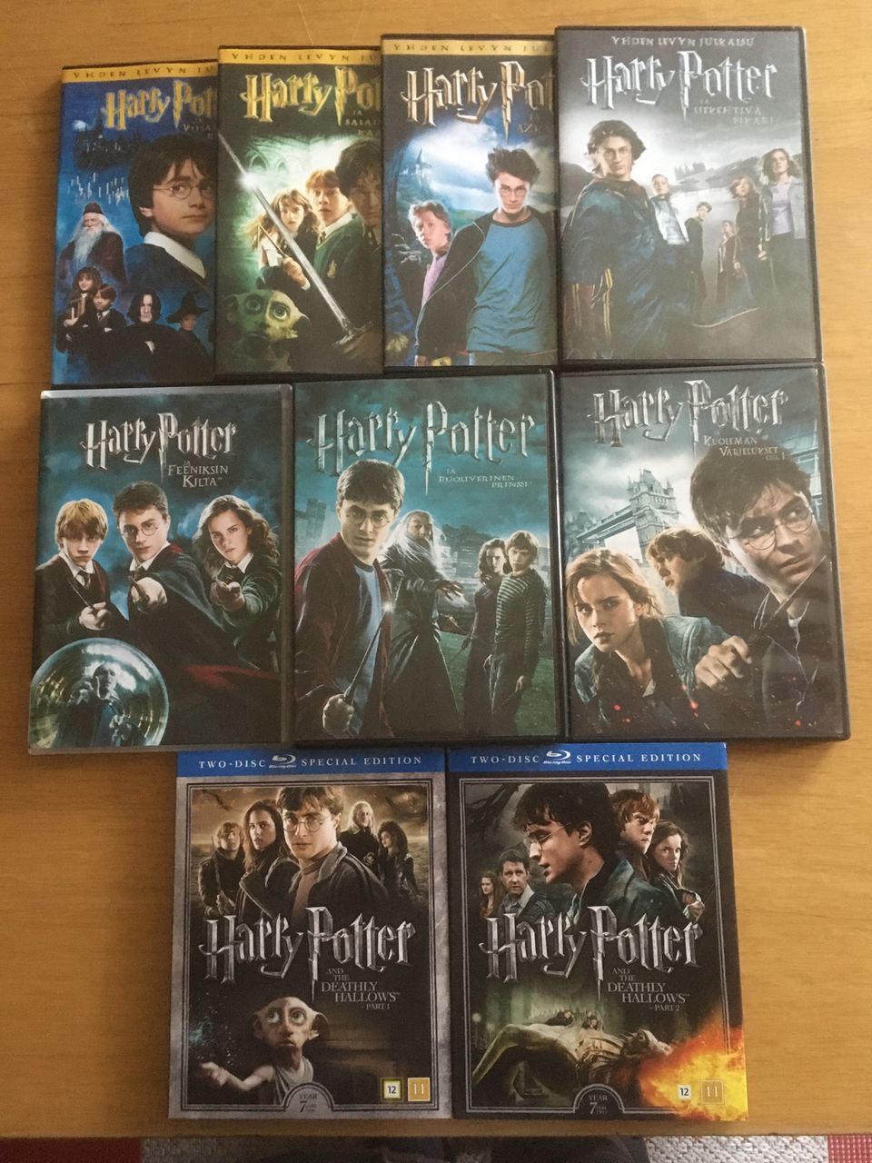 Harry Potterin kaikki DVD:t