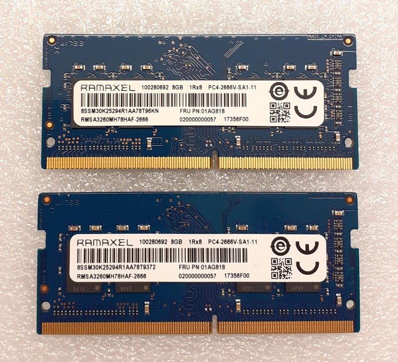 16 GB DDR4 2666V läppäri SO-DIMM muistia