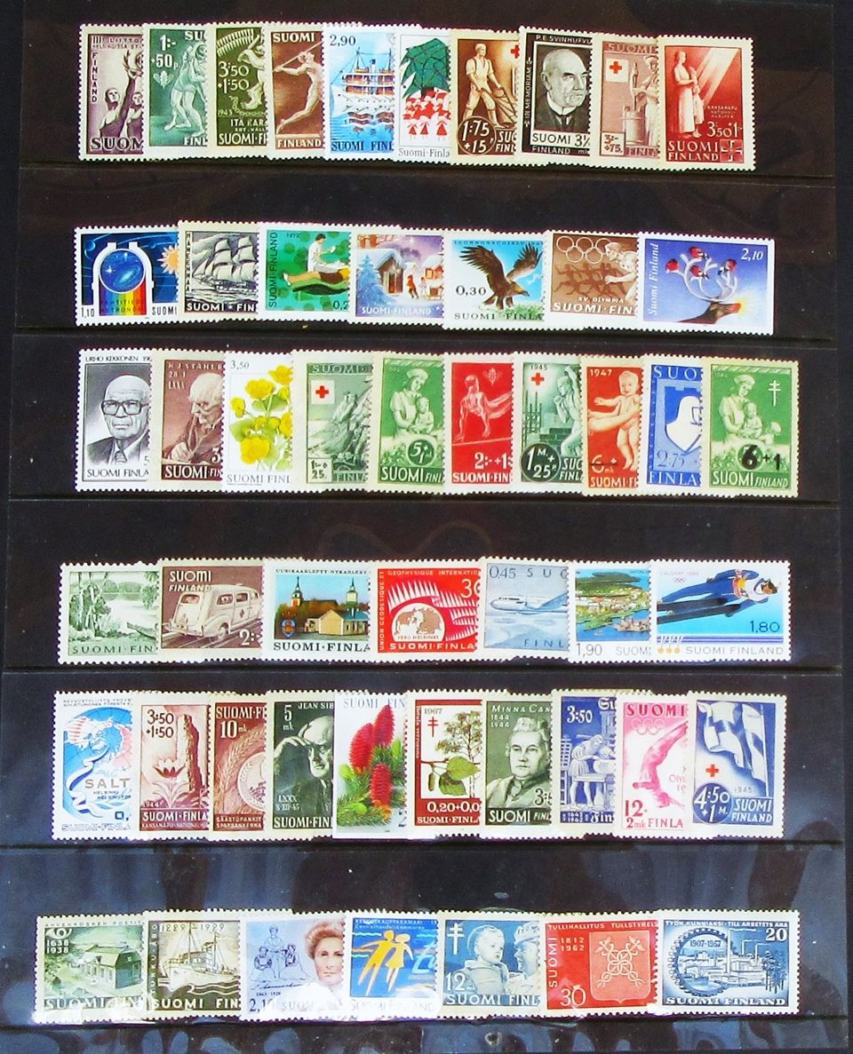 Suomalaisia  postituoreita  postimerkkejä