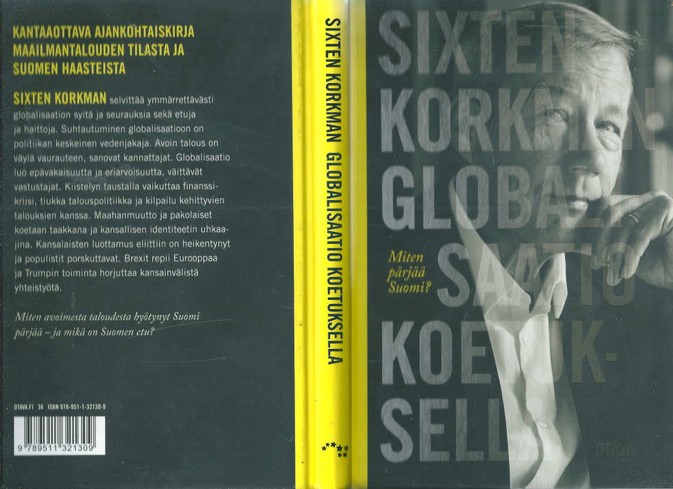 Sixten Korkman: Globalisaatio koetuksella. Miten pärjää Suomi? Otava 2017
