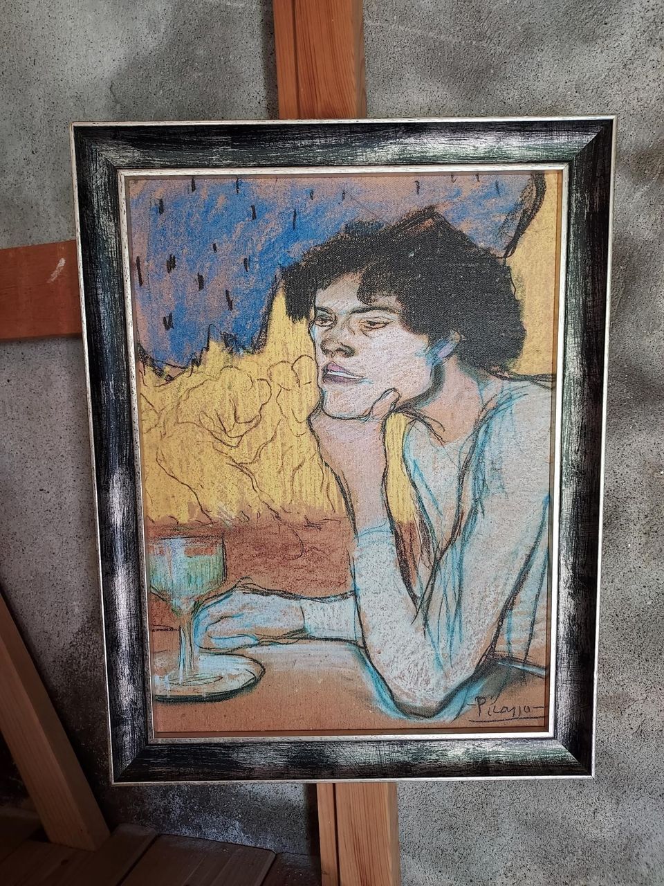 Picasso -kopio, ostettu Eremitaasin taidekaupasta.