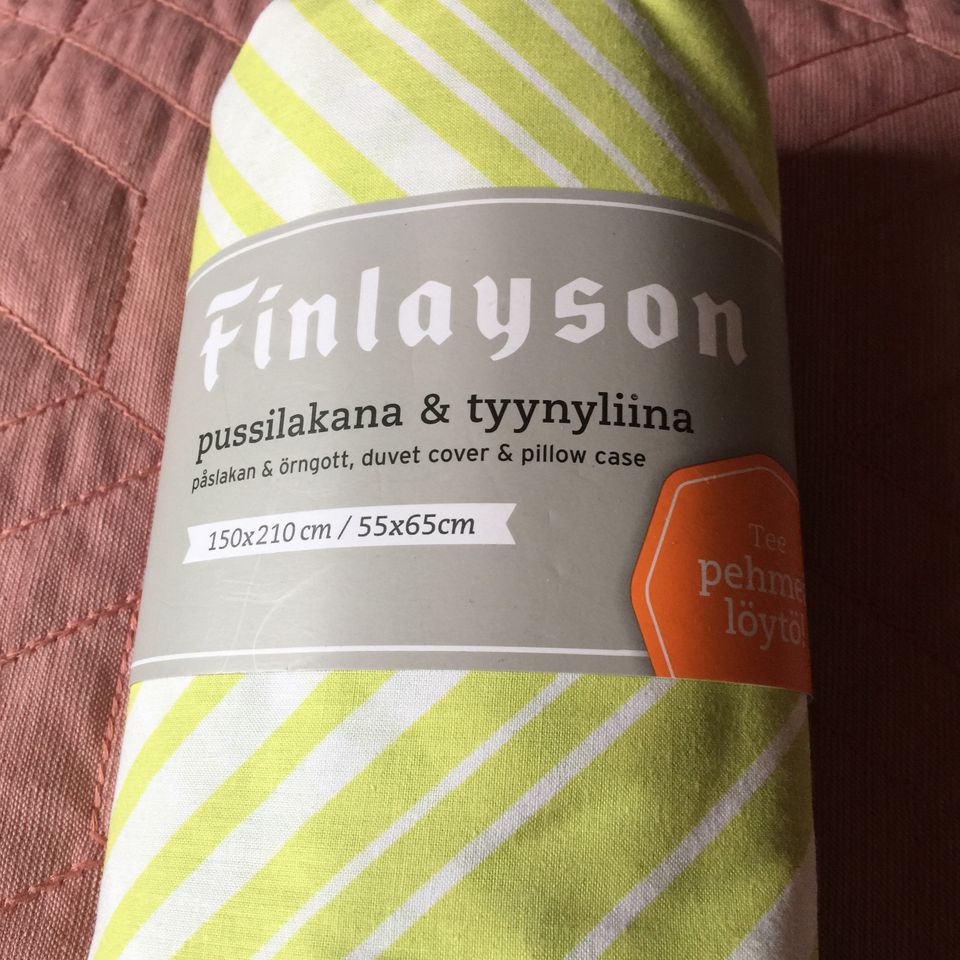 Finlayson pussilakana ja tyynyliina