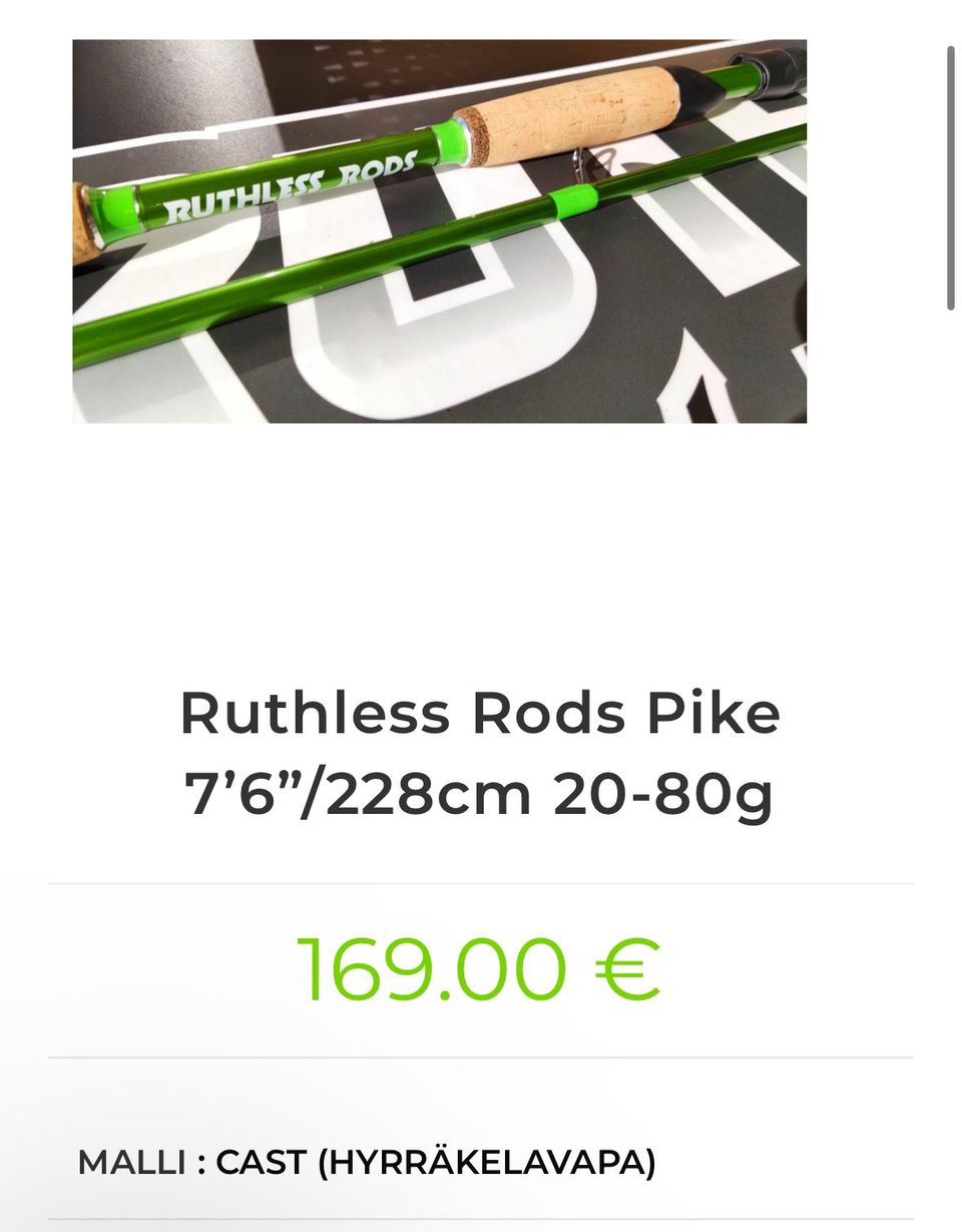 Ruthless rods pike (hyrrä)