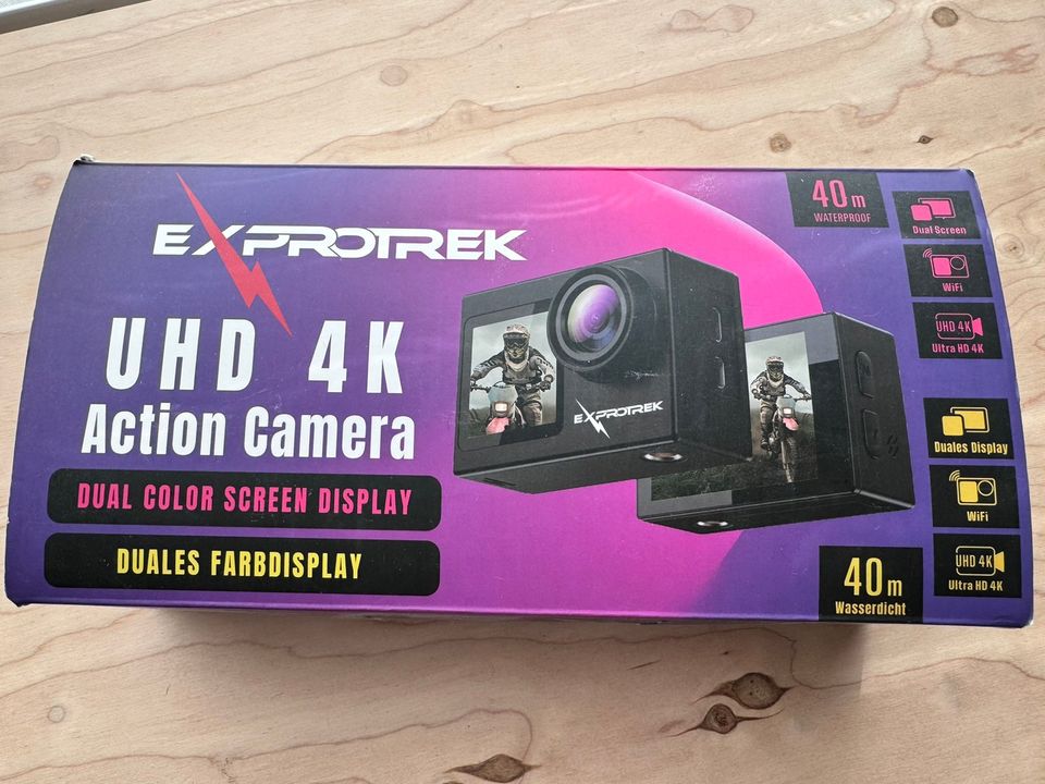Exprotrek action kamera, uusi