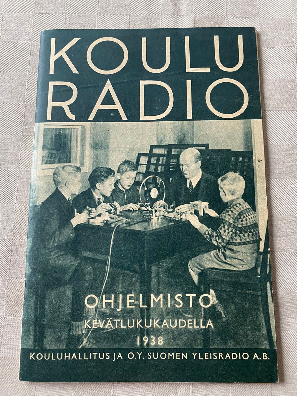 Kouluradio-lehti OHJELMISTOA KEVÄTLUKUKAUDELLA 1938
