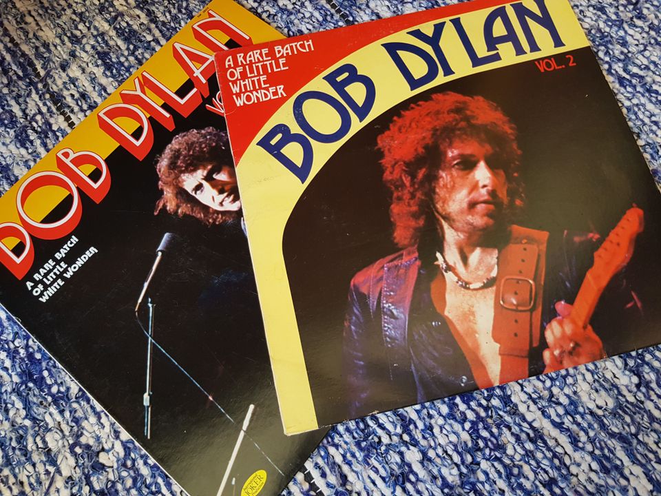 Bob Dylan Rare Batch Of Little White Wonder 1 & 2 LP