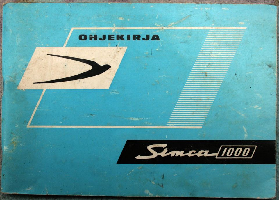 Simca 1000 ohjekirja (omistajan käsikirja)