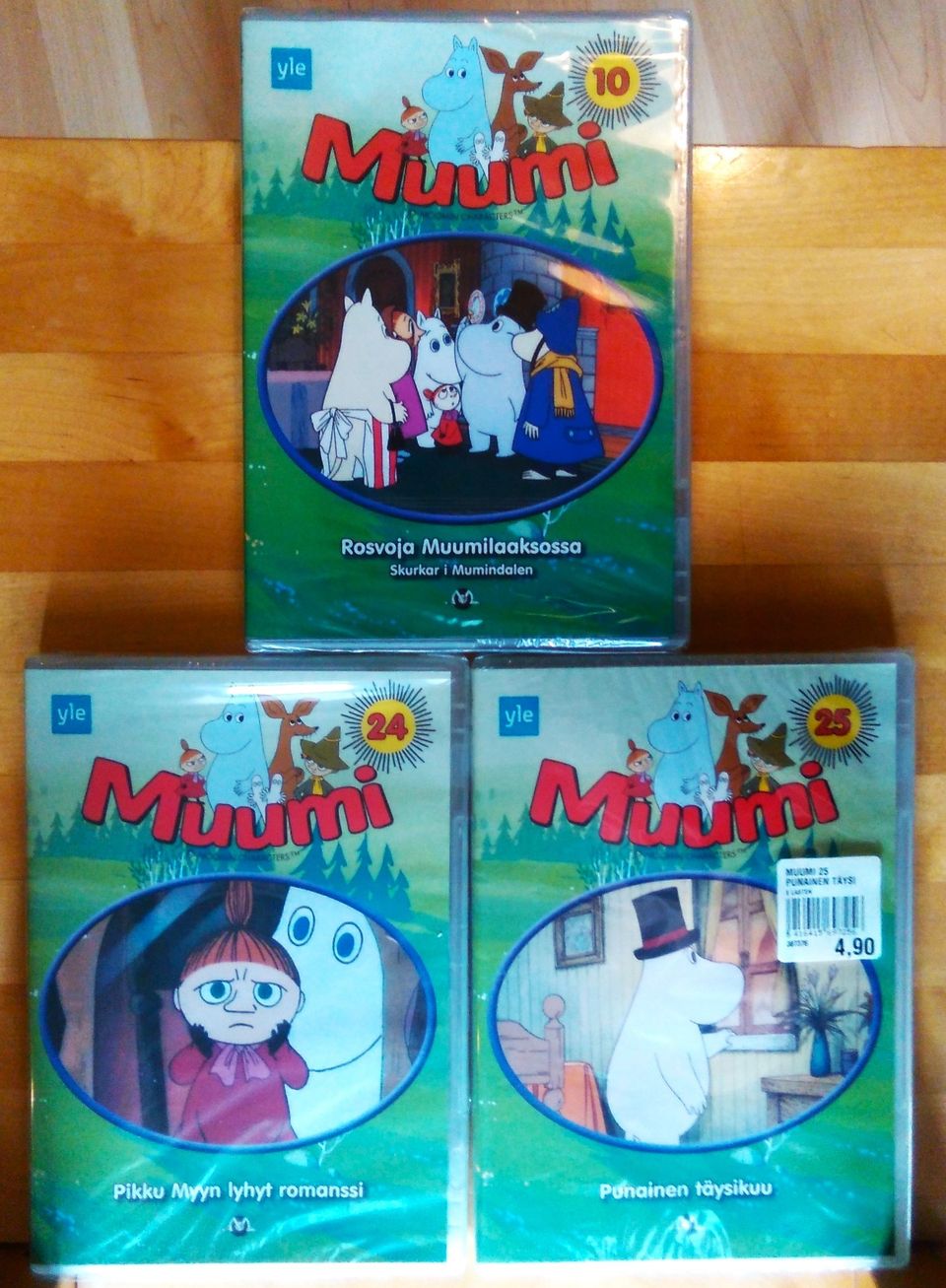 3kpl Muumi DVD uudet muoveissa