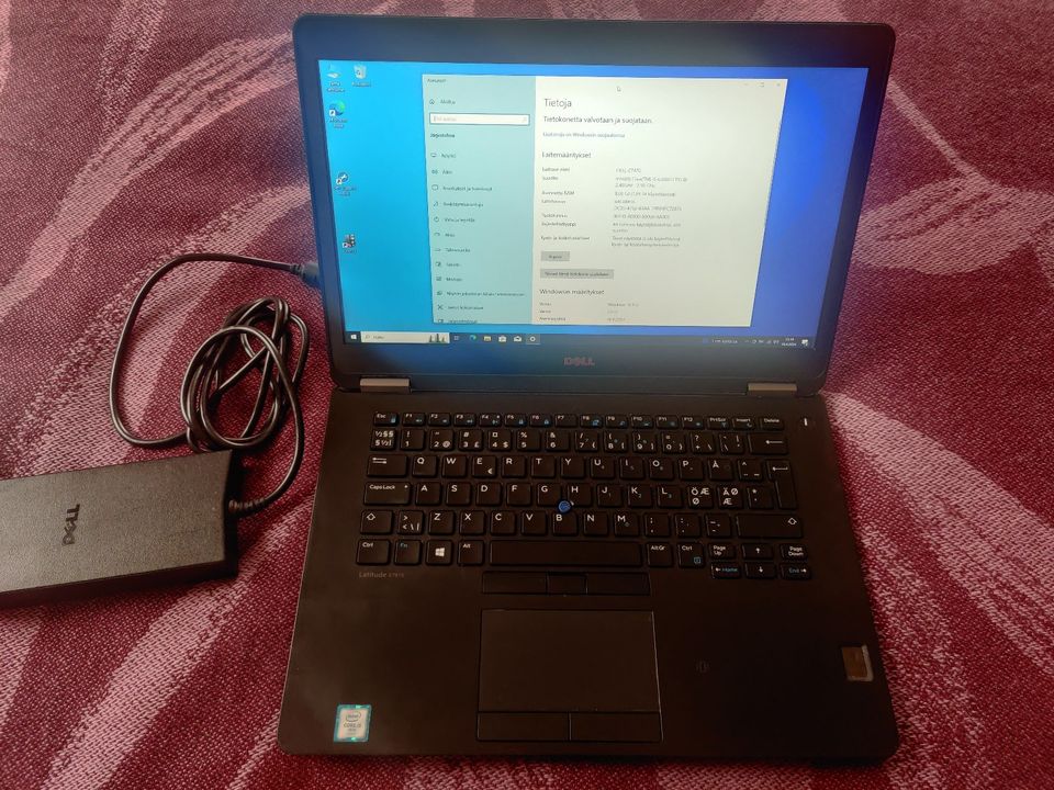 Dell E7470 14" / 8GB / 256GB SSD Läppäri / Ultrabook