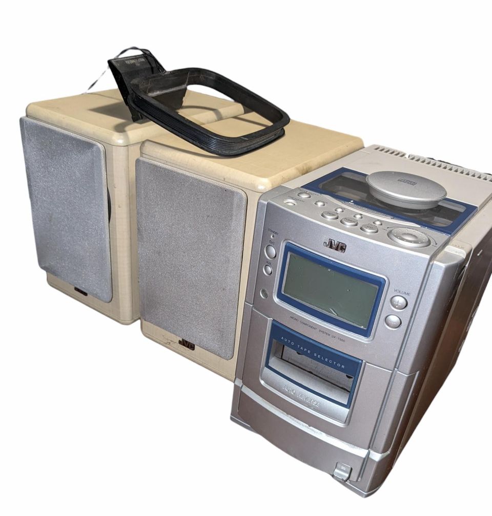 JVC UX-T550 stereosarja, CD, kasetti, radio