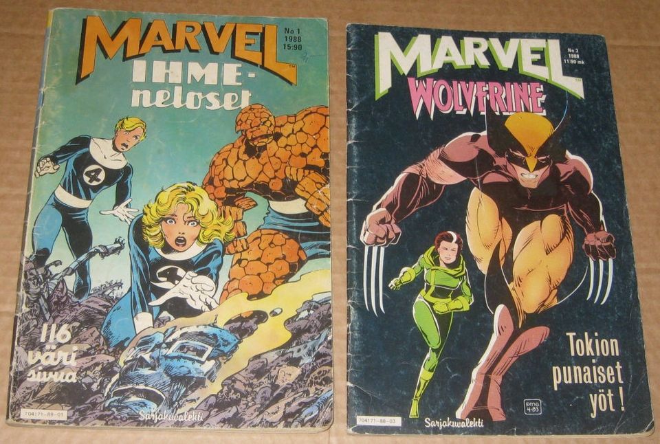 Marvel lehtiä - 15 kpl (1988-1994)