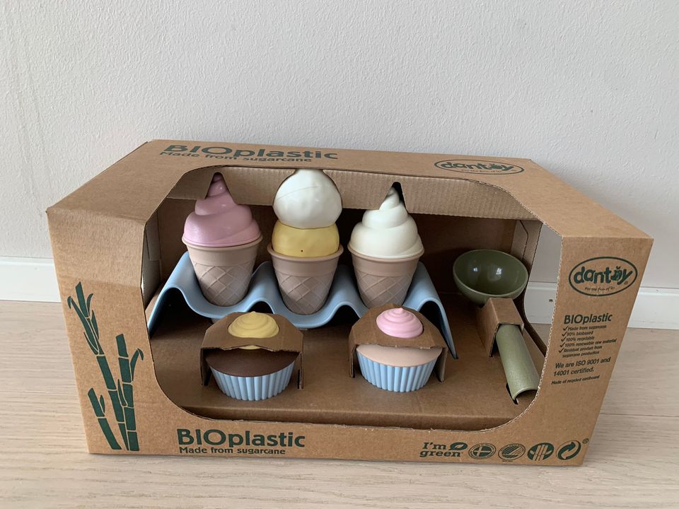 UUSI Bioplastic leikkiruokia jäätelöt ja muffinssit