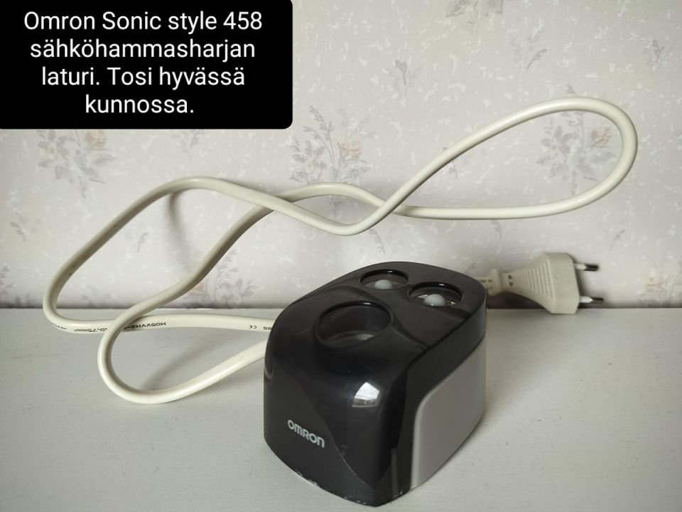 Omron Sonic style 458 sähköhammasharjan laturi