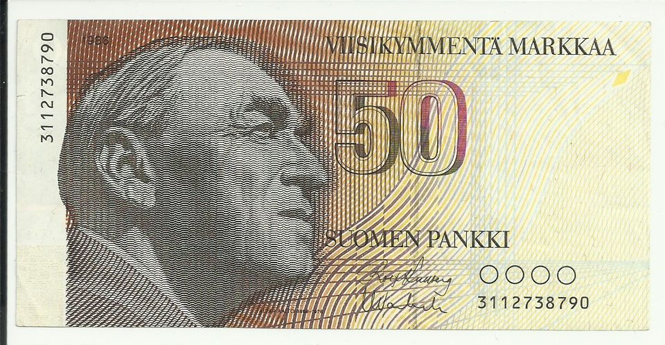 Suomi Seteli 50 markkaa 1986