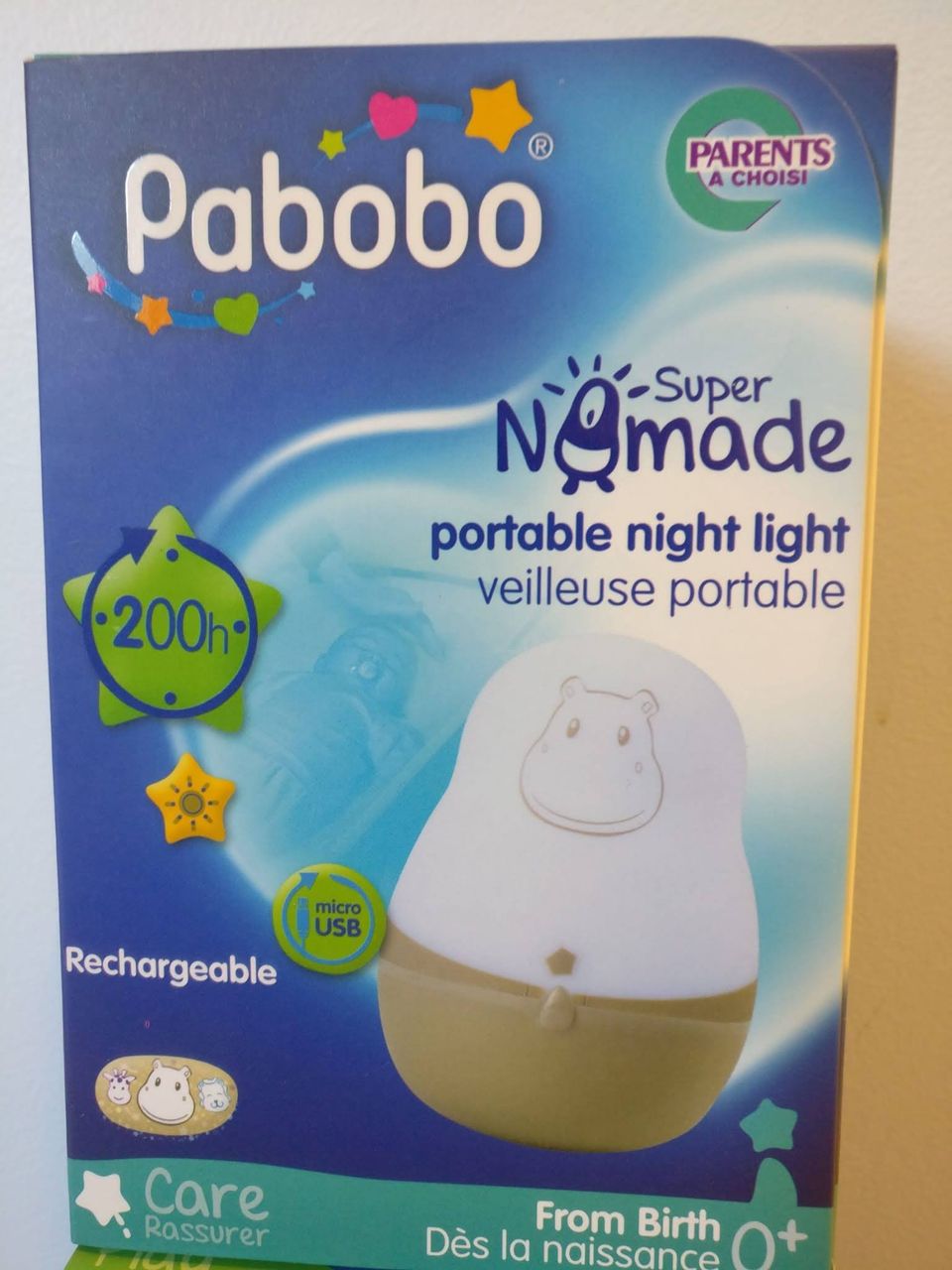 pabobo super nomade yövalo virtahepo LED