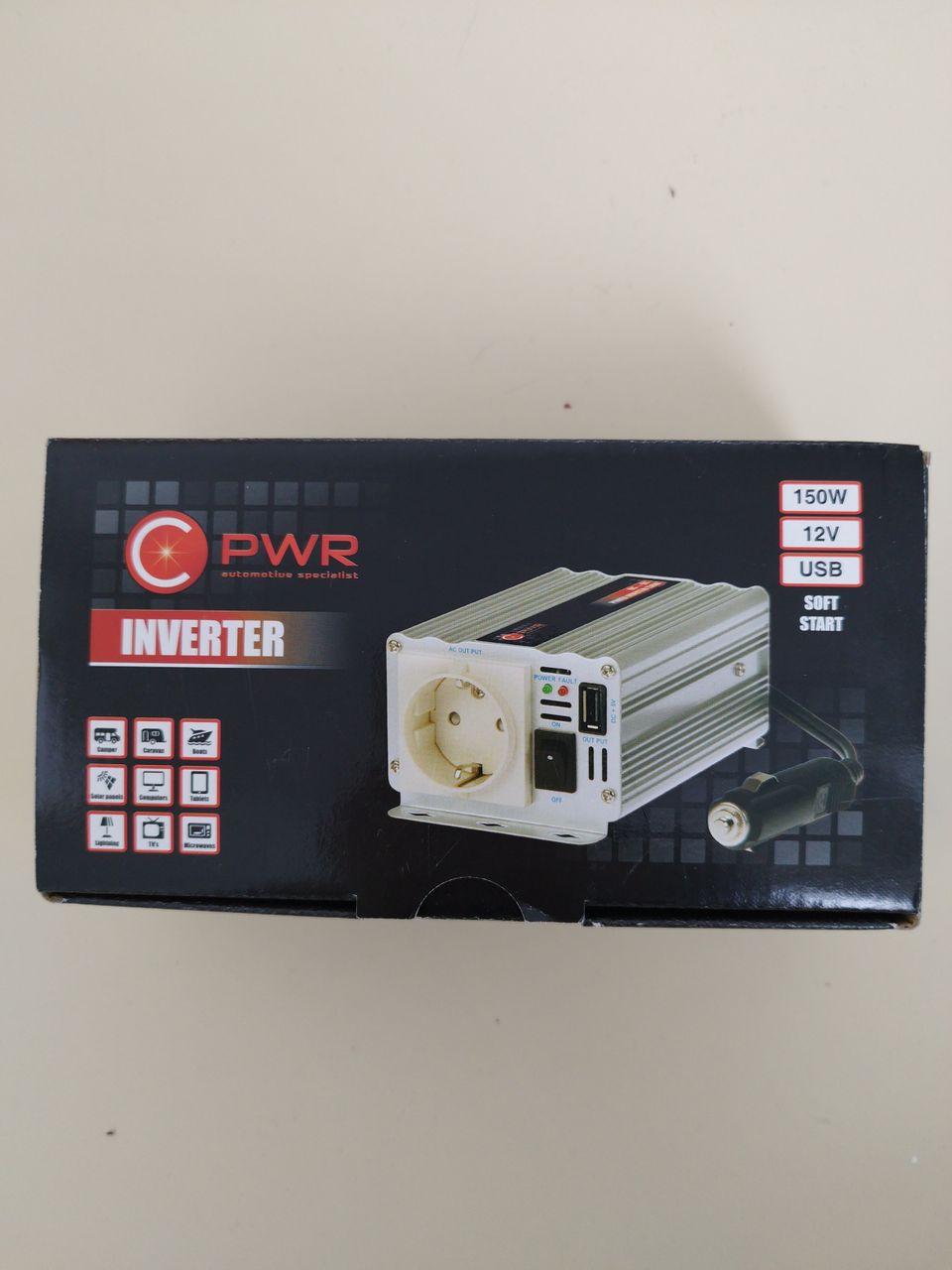 PWR Inverter 12V 150W USB