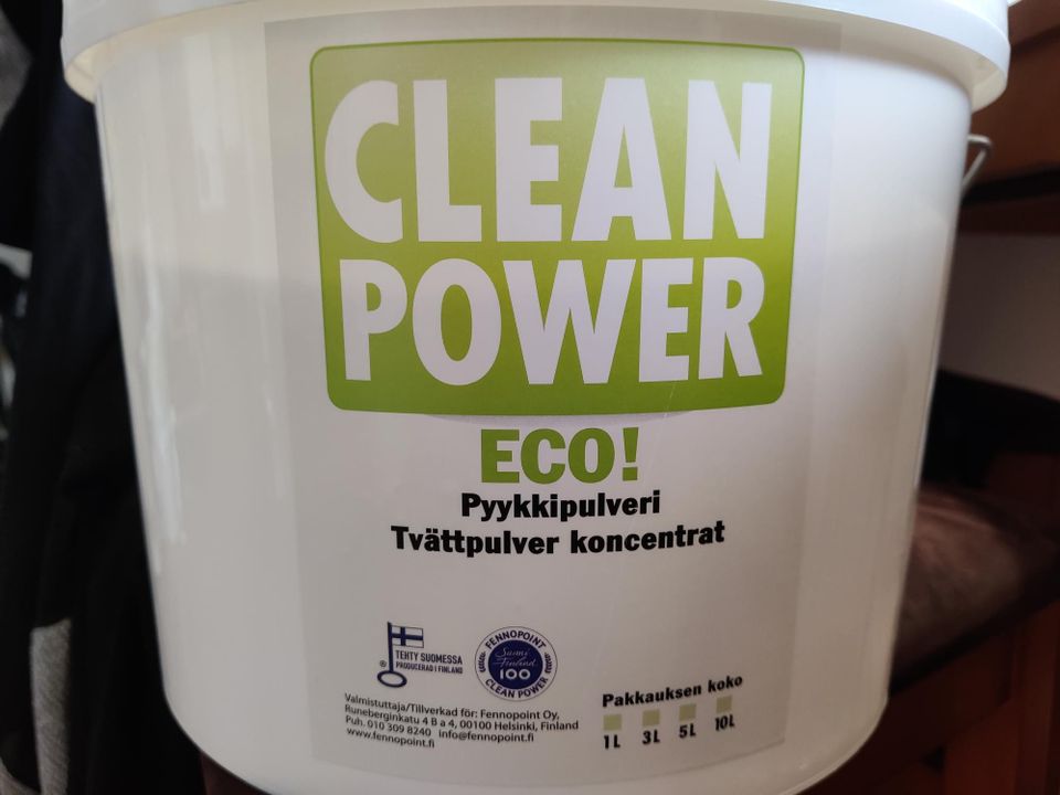 Pyykkipulveri Clean Power Eco