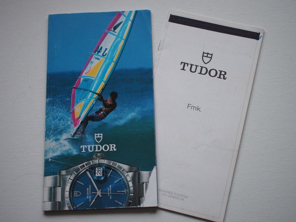 Tudor kellojen esitevihko + hinnasto,1992.