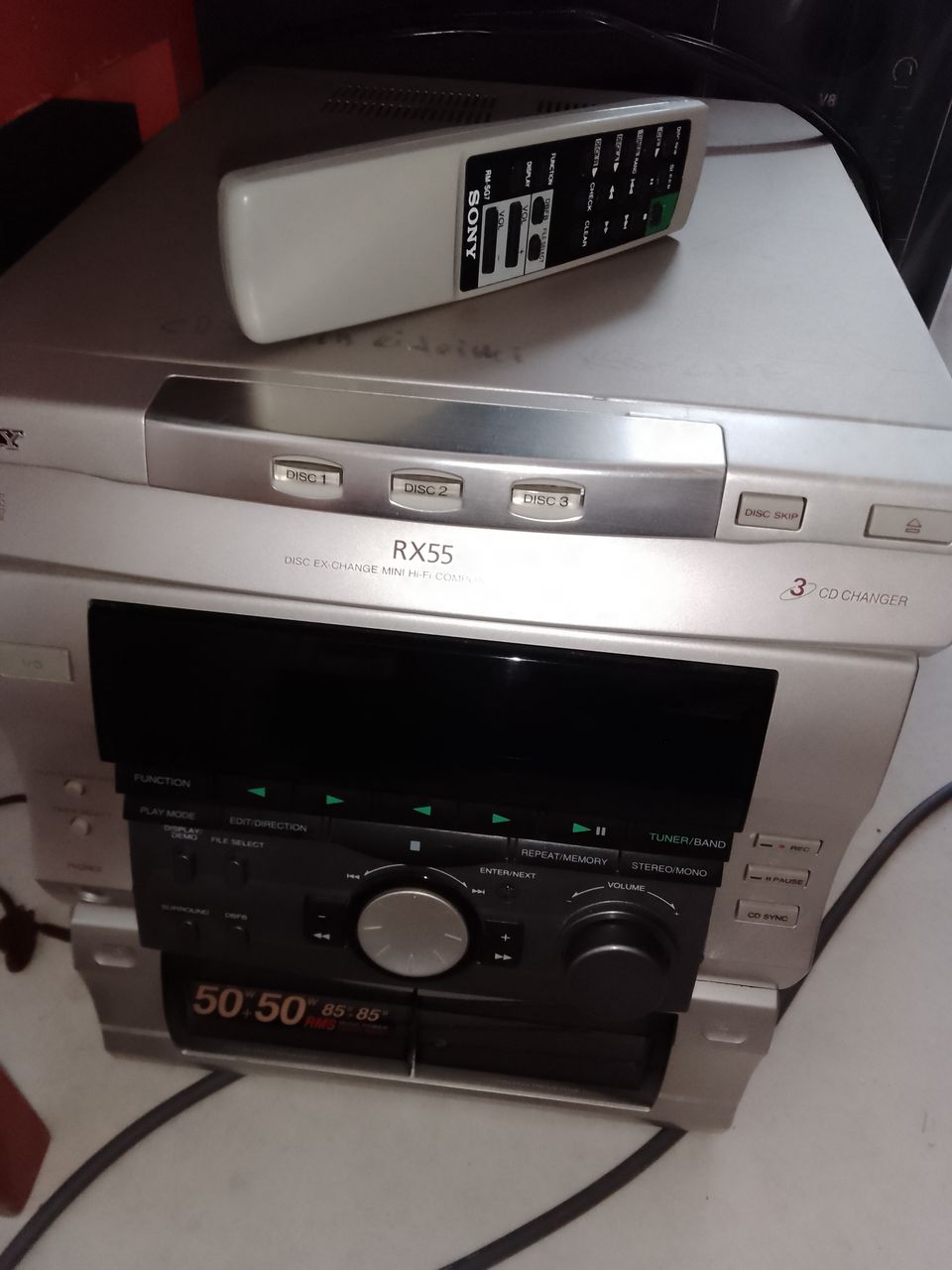 SONY Stereoyhdistelmä 2 x dekki, radio, CD-soitin, kauko-ohjain,