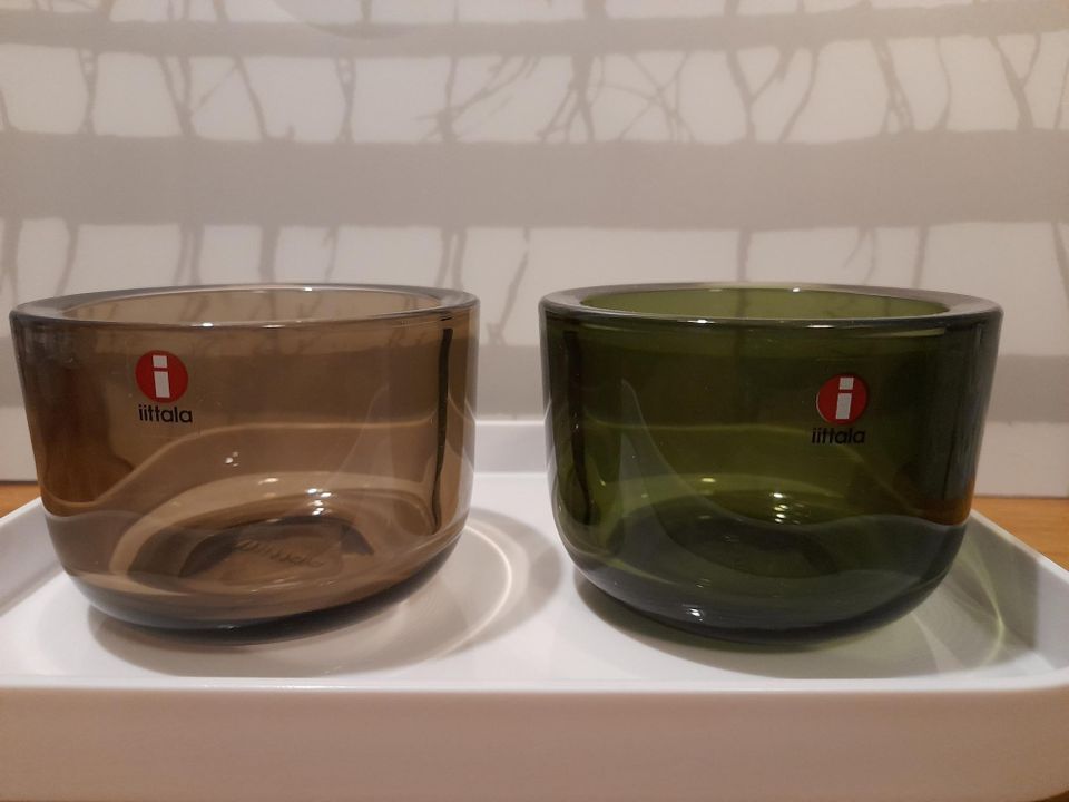 Iittala Valkea pellava & sammaleenvihreä, yht.hinta