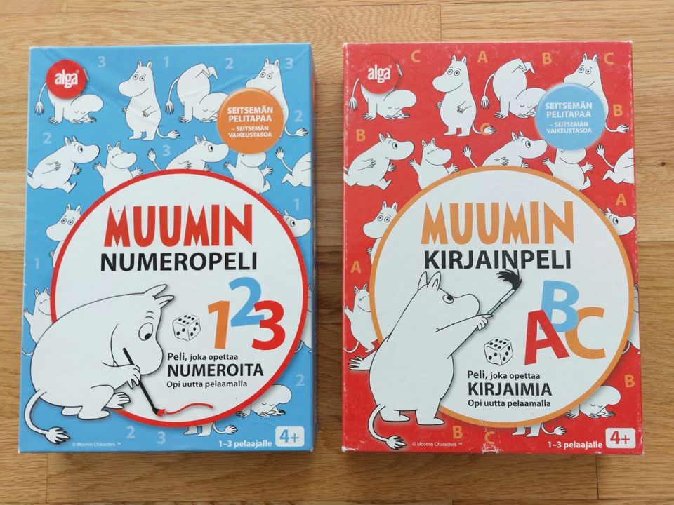 Muumin kirjain- ja numeropeli