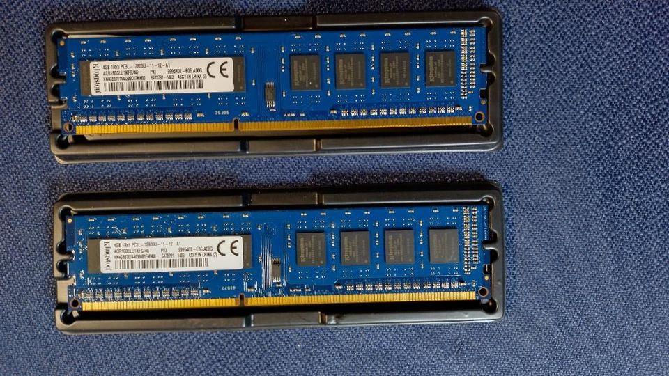 Muistit Kingston DDR3 2 x 4 GB 1RX8 PC3L-12800U-11-12-A1 Desktop Memory