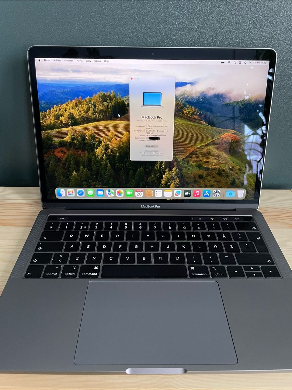 Apple MacBook Pro 13” late 2018 i7 16GB