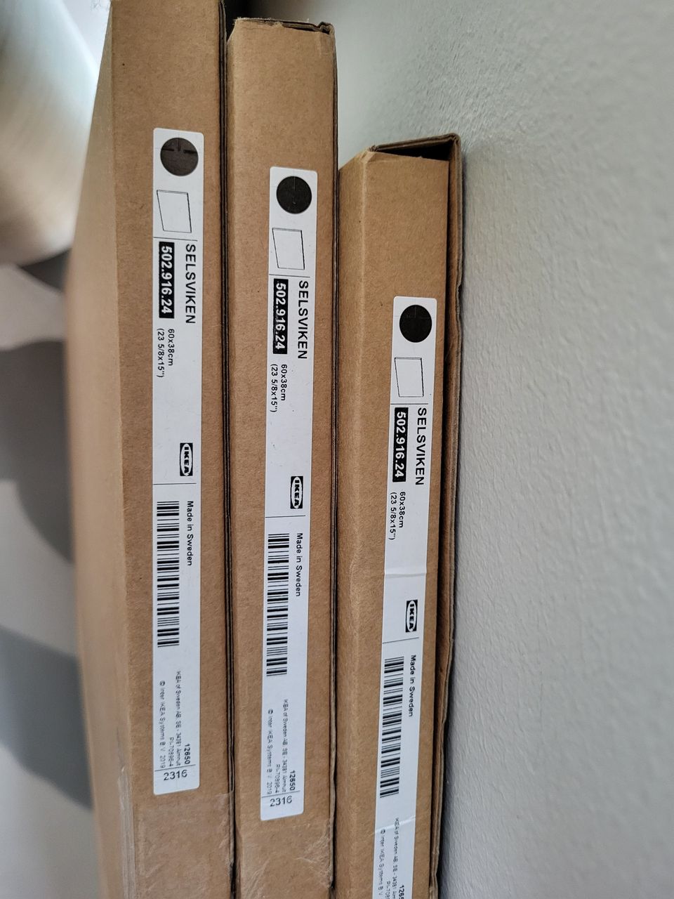 3x uusi Ikea Selsviken ovi 60x38 korkeakiilto musta