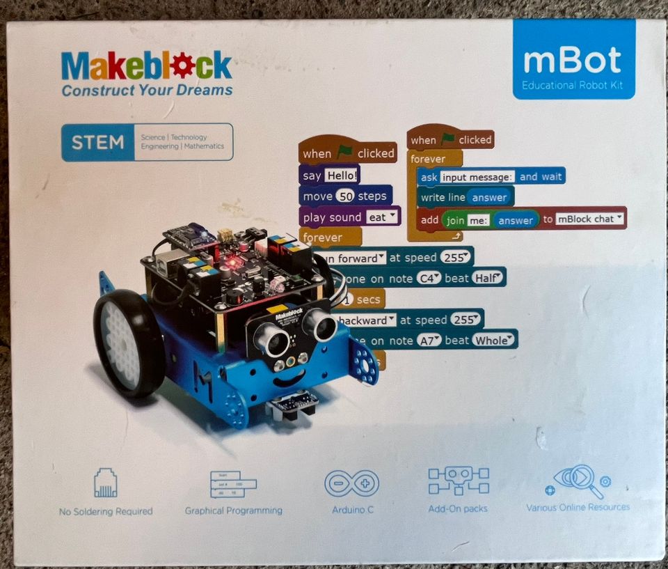 Mbot ohjelmoitava robottisetti