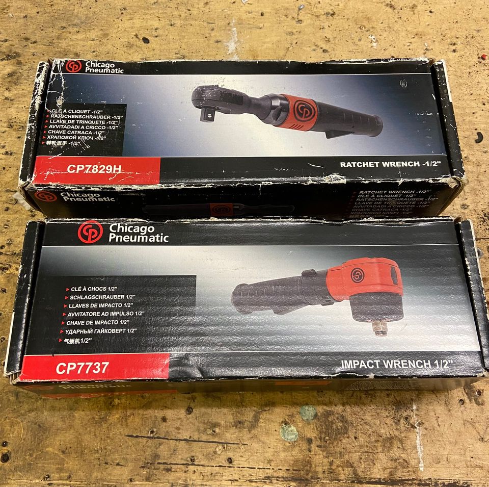 Chicago Pneumatic mutteriväännin ja räikkäväännin.