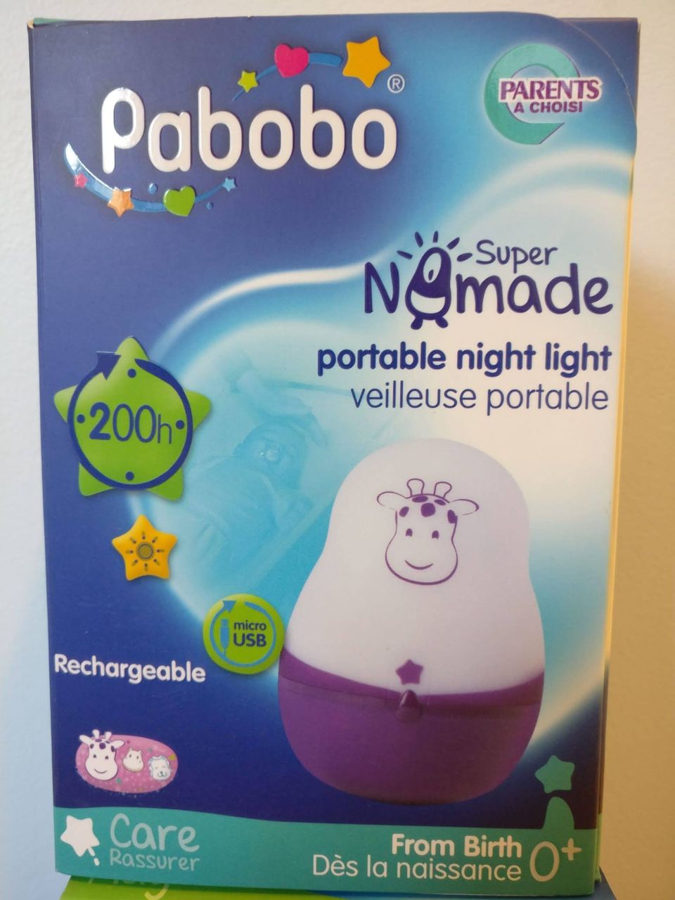 pabobo super nomade yövalo lehmä LED