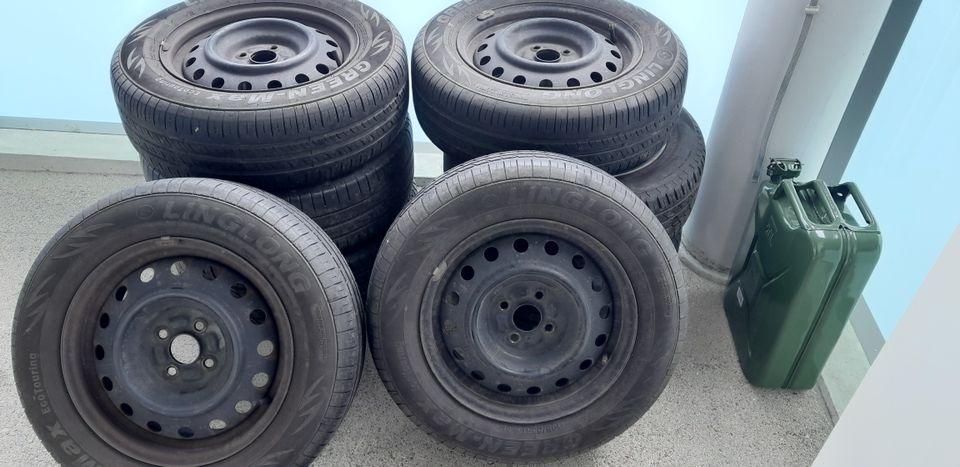 195/65 R15 Linglong, pulttijako 4x100, keskireikä 54,1