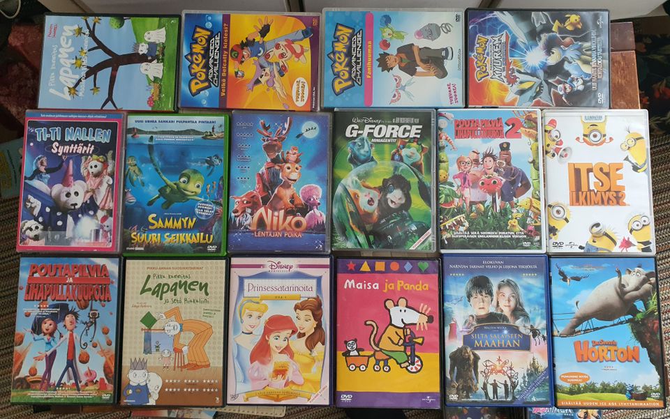 Lasten ja nuorten DVD elokuvia