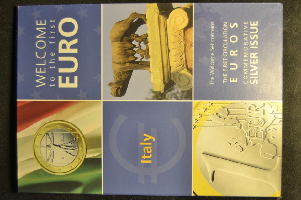 Italian Welcome to the first euro juhlaraha kansio