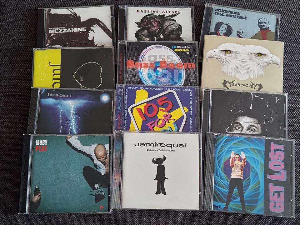 CD-levyjä (techno, dance, trip hop ym.)