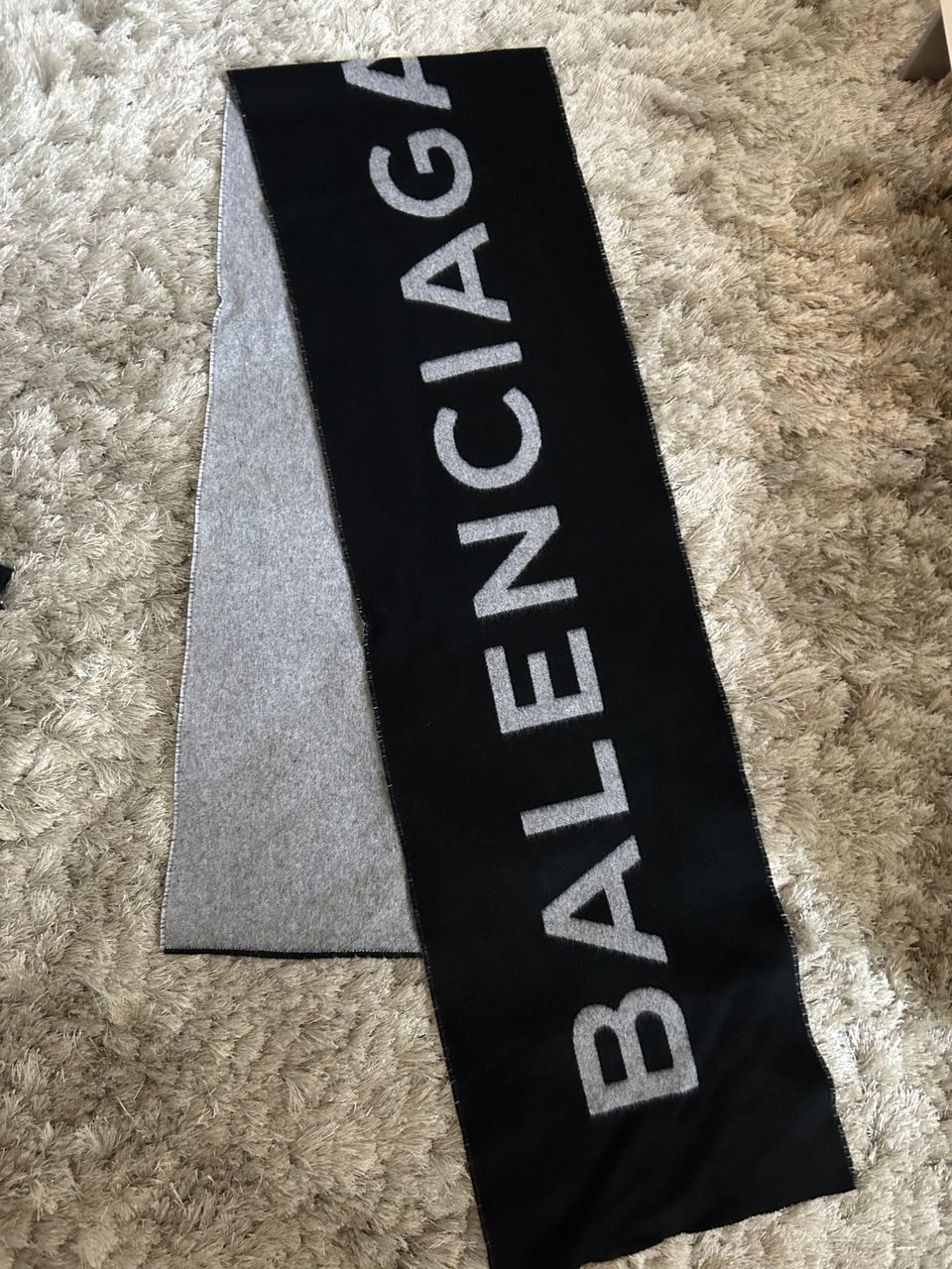 Balenciaga logo scarf