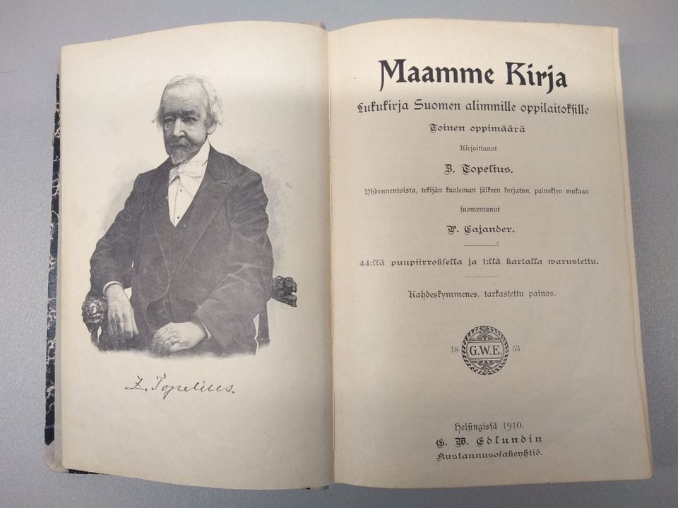 Maamme Kirja vuodelta 1910, Topelius